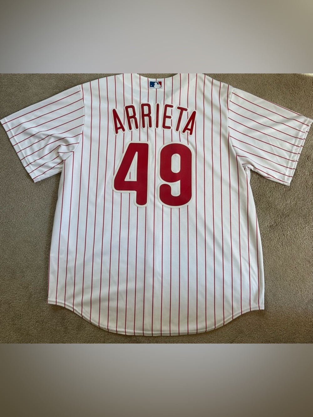 Philadelphia Phillies Jake Arrieta #49 Majestic  Cool Base Player Jersey XL